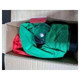 VIONMI Inflatable Christmas Decorations Outdoor 3.5FT Blow Up Santa Green Giant Monster Wreath Yard Inflatables Funny Lighted Up Window Door Blowups Xmas Winter Holiday Decor for Outside Vacation Lawn