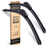 OEM Quality Windshield Wiper Blades, 22â and 21â DSV Standard Car Wiper Blades With Universal U/J Hook Only, Automotive Replacement Wiper Blades for my Car, Water Repellency Wiper Blade, Pac