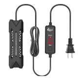 AQQA Small Aquarium Heater,Submersible Fish Tank Heater Adjustable Temperature,Mini Short Dual-use Fish Heater with LED Digital Display Thermostat,Saltwater Freshwater 50W