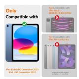 KCT 2 Pack Paperfeel Screen Protector for iPad 11th A16 2025 (11 inch) / iPad 10th Generation 2022 (10.9 inch) with AlignGuard Pro Tray, Write as Real Paper, High Sensitivity, Anti Glare