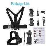PellKing Mobile Phone Chest Strap Harness Mount Head Strap Holder Kit for POV/VLOG,Cell Phone Clip Compatible with iPhone,Samsung,GoPro Hero 9, 8,7, 6, 5, 4, 3,2, 1,AKASO,DJI Osmo,and Action Camerasâ
