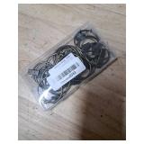 16 Pack Curtain Rings with Clips, Window Clip Rings Curtain Hooks Hangers Clip Rings for Hanging Drapery Drapes Bows, Big 1.5 Inch Diameter, Fits up to 1.2\" Rod, Bronze