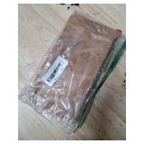 moonster Leather Pencil Case Pouch, Handcrafted 8\" x 4\" Leather Pen Case with Zipper - Pencil Cases for Adults with Side Pocket - Pencil Pouch Zippered Pen Bag - Light Brown