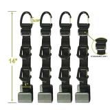 BEATUNEE Car Headrest Hooks, Backseat Storage Organizer Hangers, Universal Vehicle Seat Back Hooks, 4 Pack