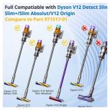 V12 Filter Replacements for Dyson V12 Detect Slim, Detect Slim Animal, Slim+ Cordless Vacuum and V12 Slim Absolute Vacuums, SV34, SV35 Vacuums Filter Replacement, Compare to Part 971517-01, 3 Pack