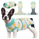 Kuoser Recovery Suit for Dogs Cats After Surgery, Professional Pet Recovery Shirt Dog Abdominal Wounds Bandages, Substitute E-Collar & Cone,Prevent Licking Dog Onesies Pet Surgery Recovery Suit