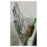 TONIAL Curtain Rod 32 to 86 Inch(2.6-7.2ft), Telescoping Splicing 3/4 Drapery Rods for Windows 54 to 82 Inch(4.5-6.8ft) with Small Cap Finial, Silver