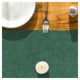 Artoid Mode Forest Green Table Runner, Seasonal Christmas Spring Washable Kitchen Dining Table Decoration for Home Party Decor 13x90 Inch