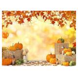 Alltten 10x8ft Fall Thanksgiving Backdrop Thanksgiving Photo Backdrop Autumn Pumpkin Harvest Background Fall Theme Decoration Props F2