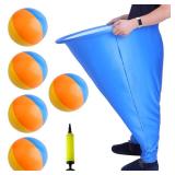 Granny Pants Yard Game, Oversized Granny Pants Outdoor Games, Giant Stretchy Pants, Fun Tossing Games Props for Outdoor Parties, Group Gatherings, Adults and Family(Blue)