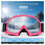 OXG 2 Pack Ski Snowboard Goggles for Men Women, UV Protection Ski Snow Goggles for Youth Adult