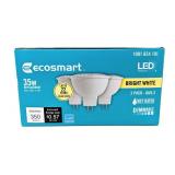 Ecosmart 35W Equivalent Bright White MR16 GU5.3 Dimmable LED Light Bulb (3-Pack), Packaging May Vary