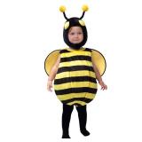 Spooktacular Creations Halloween Baby Bumble Bee Costume, Flannel Bee Cosplay for Toddler, Kids Animal Theme, Halloween Dress Up Party (18-24 Months)