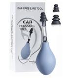 Kurava Ear Pressure Relief Suction Device, Migraine and Headache Relief Products, Airplane Ear Pressure Relief Through Inner Ear Pressure Balance, Reduces Tension, with 3 Sizes of Earplugs (Black)