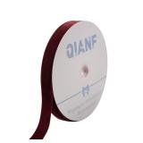 QIANF Vintage Burgundy Velvet Ribbon, 1 Inch X 25Yd