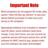 XRTFORE External 4k Blu Ray Drive for Pc,Portable 4k UHD Blu Ray Player,SD/TF Port with Carry Case, USB 3.0 HD Blu-Ray Player,DVD+/-RW External Optical Drive for MacBook Pro Windows Laptop