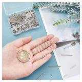 DICOSMETIC 300pcs 3 Sizes Long Tube Beads Metal Loose Beads Stainless Steel Bugle Bead 10/15/25mm Noodle Spacers Bar Column Bead for Bracelet Necklace Jewelry Making, Hole:1mm