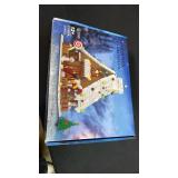 Christmas Gingerbread House Big Building Kit 1111 Pieces Compatible with Lego, Christmas Village House Building Blocks Toy Set Compatible with Lego, Stable Lovely Toy for Families Friends