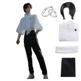SDXLV Anime Yuta Okkotsu Cosplay Costume Uniform School Uniform Full Set Halloween Outfit (Yuta Okkotsu+Wig, M)