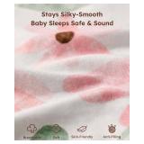 Yoofoss Pack and Play Sheets Girl 2 Pack, 38x26 Mini Crib Sheets Fitted for Baby Compatible with Graco Pack n Play Mattress,Ultra Soft Breathable Microfiber Pink Floral