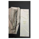 MOFREE Beaded Bracelet Compatible with Apple Watch Band 38mm/40mm/41mm/42mm, Fashion Elastic Stretch Women Bands for iWatch Series 11/10/9/8/7/SE/6/5/4/3/2/1 iPhone Watch Strap Bands (Black/Silver)