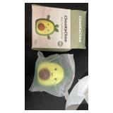 Baby Teething Toy Silicone Avocado Teething Mitten for Babies Over 3 Months Anti Dropping Wrist Hand Teethers Baby Chew Toys for Sucking Needs, BPA Free (Patent Pending)