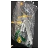 Hoappa 15 Inch Non-Functional Dagger Prop with Reinforced Core for Adult Cosplay, Theatrical Performance and Display, Gold, 2 Pack