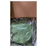 Reallnaive 6 Pcs Christmas Placemats 20 Inch Large Christmas Round Greenery Place Mats Circular Artificial Wreath Dining Table Decor Winter Fake Plants Branches Mats for Kitchen Accessories