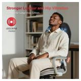 COMFIER Back Massager Seat Cushion with Heat,10 Vibration Motors, Massage Chair Pad,Chair Massager for Pain Relief at Office/Home,Christmas Gifts for Men Women