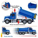 SpringFlower Large Dump Truck Toy for 3 4 5 6 7 Years Old Boy, Truck Toy with Sound and Light, Kids Toddlers Birthday Gifts for Boys & Girls,for Indoor & Outdoor