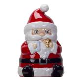 Pacific Giftware Xmas Christmas Santa Ceramic Cookie Jar