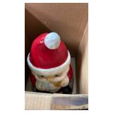 Pacific Giftware Xmas Christmas Santa Ceramic Cookie Jar