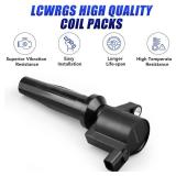 Set of 4 Ignition Coil Pack and Spark Plugs Fits for Ford Fusion Escape C-Max Transit Connect Lincoln MKZ Mercury Mariner Milan 2010 2011 2012 2013 2014 2015 2016 2.5 2.0 L4 Replaces# DG507
