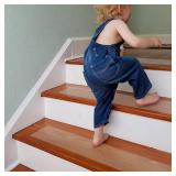 Non Slip Stair Treads 4ââ x 24ââ, 15 Pack Pre-Cut Transparent Anti Slip Strips, Waterproof and High Viscosity, Adds Non Slip Traction to Floor, Bathroom, Safety for Kids, Elders an