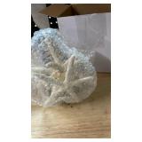 Demissle Natural Starfish Tree Topper Beach Christmas Tree Topper 6 Inch Starfish Treetop Decoration Coastal Christmas Holiday Decoration for Sea Beach Themed Xmas Home Decor