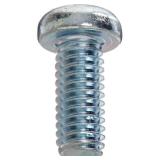Small Parts Steel Pan Head Machine Screw, Zinc Plated, Meets JIS B1111, #2 Phillips Drive, M4-0.7 Thread Size, 10 mm Length, Fully Threaded, Imported (Pack of 50)