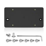 Podestaa Rear License Plate Bracket Holder for Audi 2014-2024 A3 A4 A5 A6 A7 A8 Quattro Sportback Allroad S3 S4 S5 S6 S7 S8 RS3 RS4 RS5 RS6 RS7 Series License Plate Bumper Car Tag Frame Mounting Kit