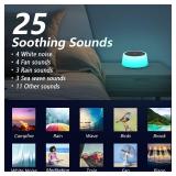 Color Noise Sound Machines with 10 Colors Night Light 25 Soothing Sounds and Sleep White Noise Machine 32 Volume Levels 5 Timers Adjustable Brightness Memory Function for Adults Kids Baby