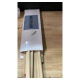 Cinnvoice 12 Pcs Wall Molding Trim, Split Wood Slats Mouldings Unfinished Fluted Wooden Panel Wood Trim Molding Decorative for DIY Door, Wall, Table, Cabinet(15.8\" X 0.9\" X 0.3\")