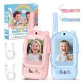 BlueFire Kids Walkie Talkies with Video â Screen Display Toy Radios with Voice Effects, One-on-One Pairing, Long Range â Birthday Toys Gifts for Boys & Girls Ages 3â12 (Pink+Blue)