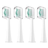 Toothbrush Heads for Philips Sonicare Replacement Brush Heads with Protective Cover Soft Dupont Bristles Electric Toothbrush Replacement Heads for Oral Health, 4 Pack