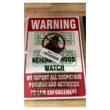 Berpahome (2 Pack) Neighborhood Watch Sign, 10 x 7 Inches, 120 Mil Plastic, UV Protected, Weather Resistant, Waterproof, Durable Ink, Easy To Mount