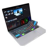 JCPal Davinci Resolve Shortcut Guide Keyboard Cover for Apple MacBook Pro 14 inch (M1-M5) and MacBook Pro 16 inch (M1-M4) and MacBook Air 13 inch and MacBook Air 15 inch (M2-M4) (US-Layout)