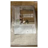 Lajode 45 Inch Length Linen Blackout Curtains for Short Cafe Window, Thermal Insulated Light Blocking Soundproof Privacy Burlap Curtains 2 Panels, Each 38 Inch Wide Beige