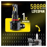 ANDWOGB Lights Compatible for 2007 2008 2009 Lexus ES350 Light Bulbs High Low Beam for Off Road, Pack of 4