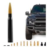 BJSIA Upgrade Universal Car Antenna Compatible with Ford, Dodge, Chevrolet, GMC, Jeep, Toyota Truck Antenna - Made of Rugged Billet and Aluminum, Yellow, Car Accessories