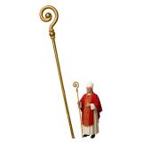 Nicky Bigs Novelties Adult Gold Saint Nicholas Shepherd Staff Lightweight Adjustable Cane, Priest Pope Bishop, Wizard, Pharaoh & Holiday Events - Halloween Props & Cosplay Costumes - Gold, One Size