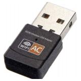 Divine Blue WiFi Adapter for Desktop pc, AC600 Mbps Dual Band 2.4/5Ghz USB Wi-Fi dongle, 802.11 Black USB Wi-Fi Adapter for PC, Laptop, MacBook, and Windows 10, Support.