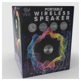 AJ099 2.75 in. Mini Black Wireless Portable Speaker