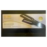 Hot Tools Pro Signature 1/2  Charcoal Dual Plate Flat Iron Hair Straightener  Black